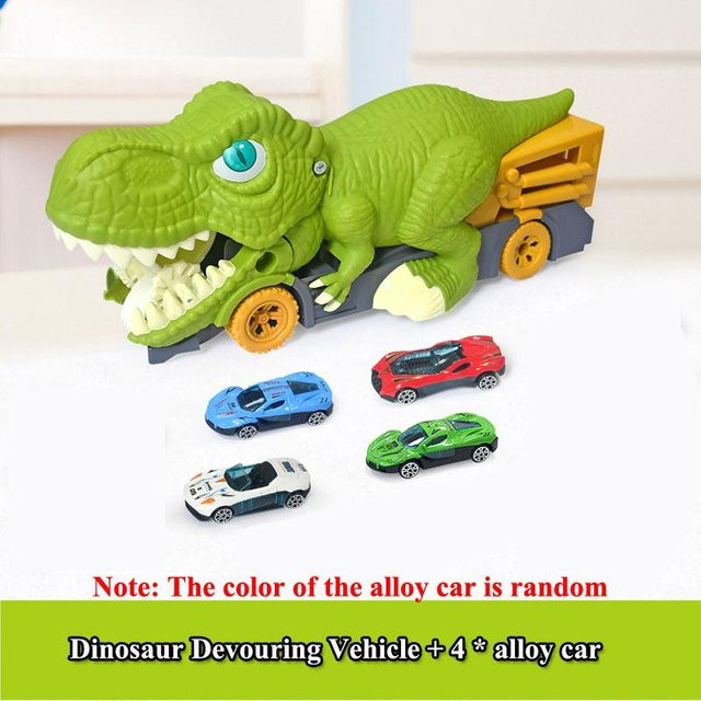 Yiran bag Dinosaurier Autotransporter LKW, Spielfahrzeug, Gelb, ab 4 Jahren - Bild 1