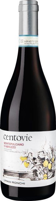Umani Ronchi Montepulciano, Rotwein, Abruzzen, 2019, trocken, 0,75 l - Bild 1