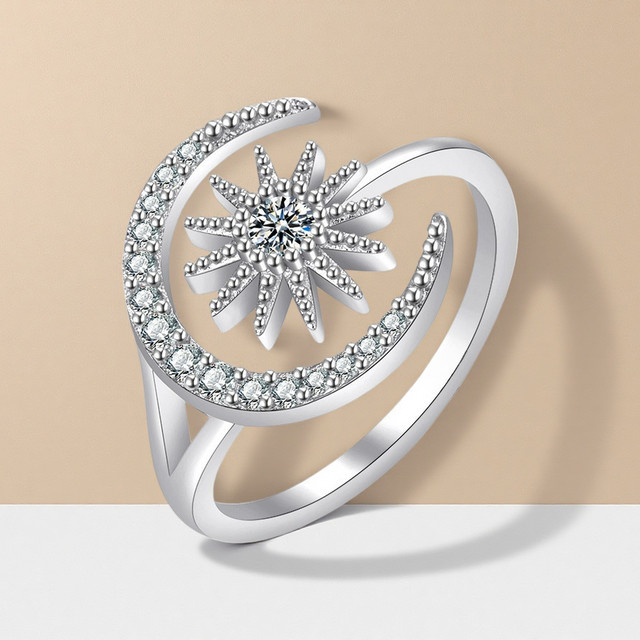 BJXMOSO Ring 925 Sterlingsilber, 5A-Zirkon, Damen - Bild 1