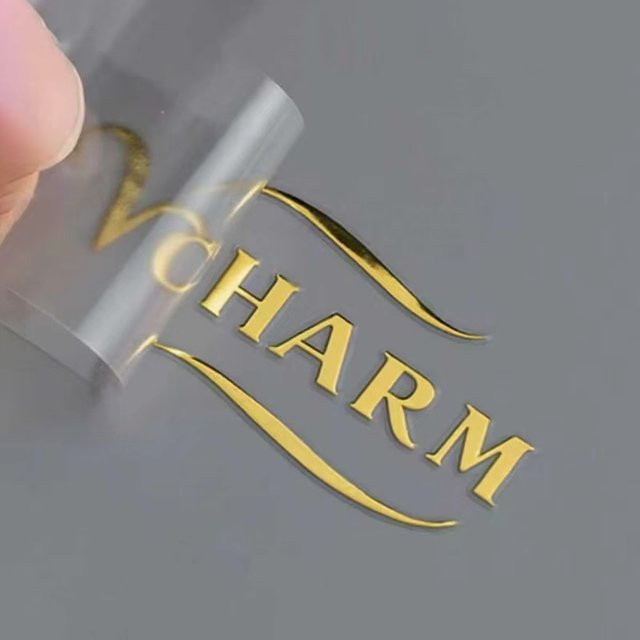 100 Stück Personalisierte 3D DTF UV Transfer Aufkleber in Gold und Silber für Firmenlogos oder Hochzeiten - Bild 1