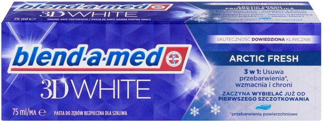 Blend-A-Med 3D White Extreme Arctic Fresh Aufhellende Zahnpasta, 75 ml - Bild 1
