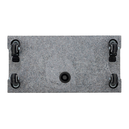 Doppler Granit-Balkonsockel in Grau mit Rollen für Sonnenschirme B/T/H: 32 x 45 x 11 cm - Bild 2