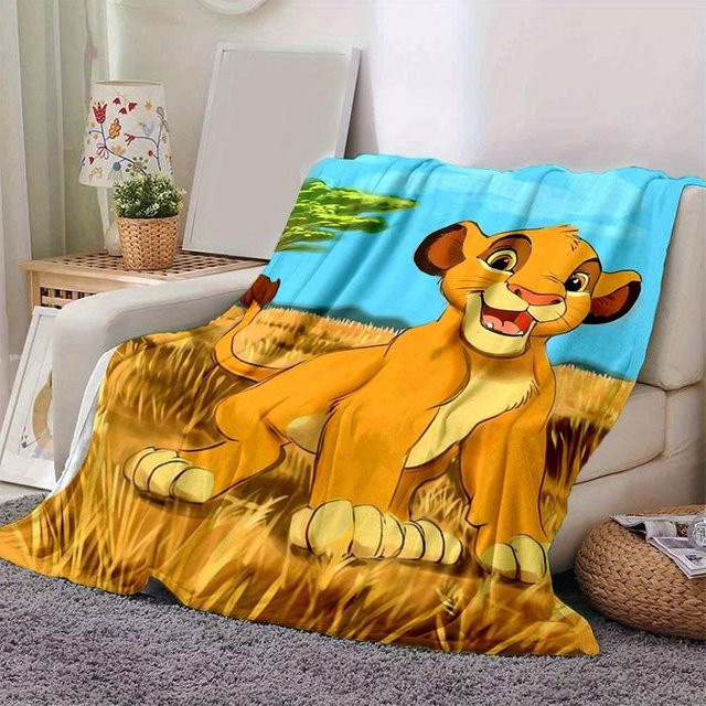 Weiche und warme Cartoon König der Löwen Decke von CSQ Twelve in Multicolour, B/B: 180 x 230 cm - Bild 1