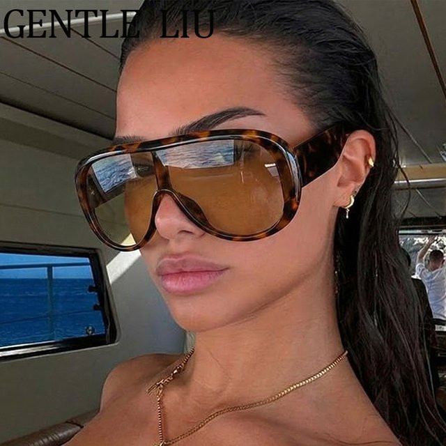 GENTLE LIU Sonnenbrille Wrap-Around, Vollrand, Kunststoff, Schwarz, Damen - Bild 1