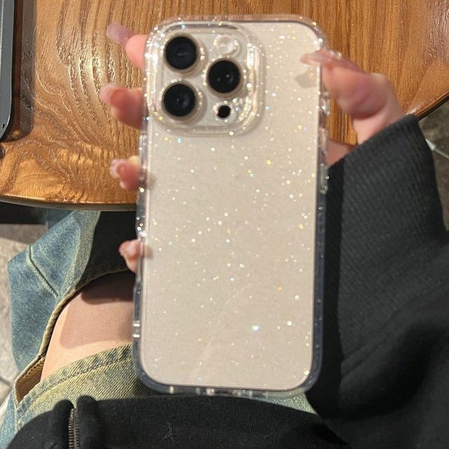 Stoßfeste transparente Silikonhülle mit Glitzer-Effekt für Samsung Galaxy A55 A56 A35 A57 A54 A26 A16 A36 A15 A17 A07 5G/4G - Bild 1