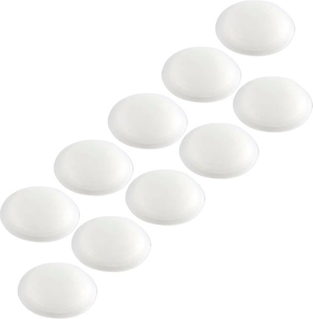 vasalat Set Wand-Türstopper selbstklebend transparent Ø 60 mm, H: 15 mm, 10 Stück - Bild 1