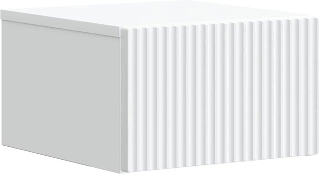 vidaXL Wandmontierter Nachttisch in Weiß aus Holzwerkstoff B/H/T: 33 x 20 x 34,5 cm - Bild 1