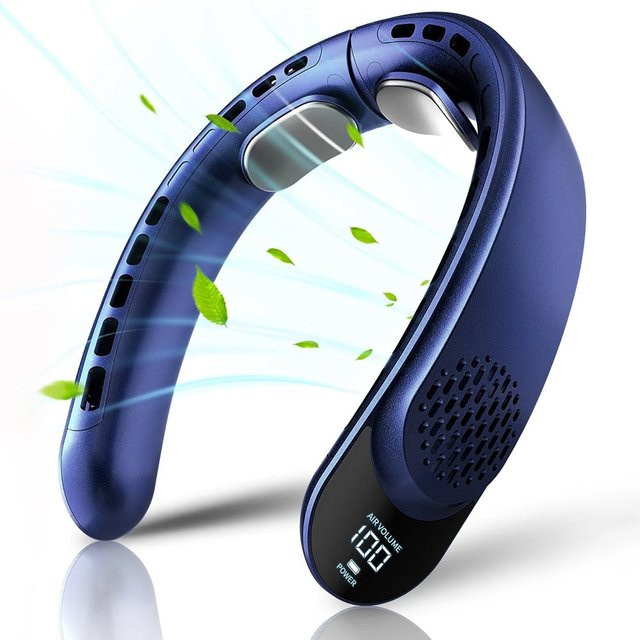 Tragbarer Mini Ventilator Techsuit S8, Blau, wiederaufladbar - Bild 1