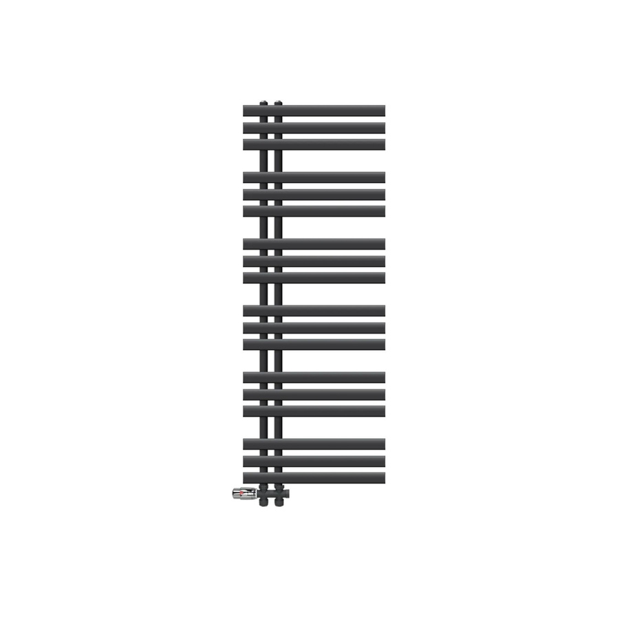 LuxeBath Badheizkörper Iron EM Handtuchwärmer aus Stahl in Anthrazit mit Thermostat, B/H: 50 x 140 cm - Bild 2