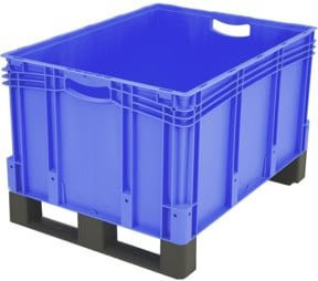 Bito Eurostapelbehälter XL mit Deckel, Blau, B/T/H: 80 x 60 x 52 cm - Bild 1
