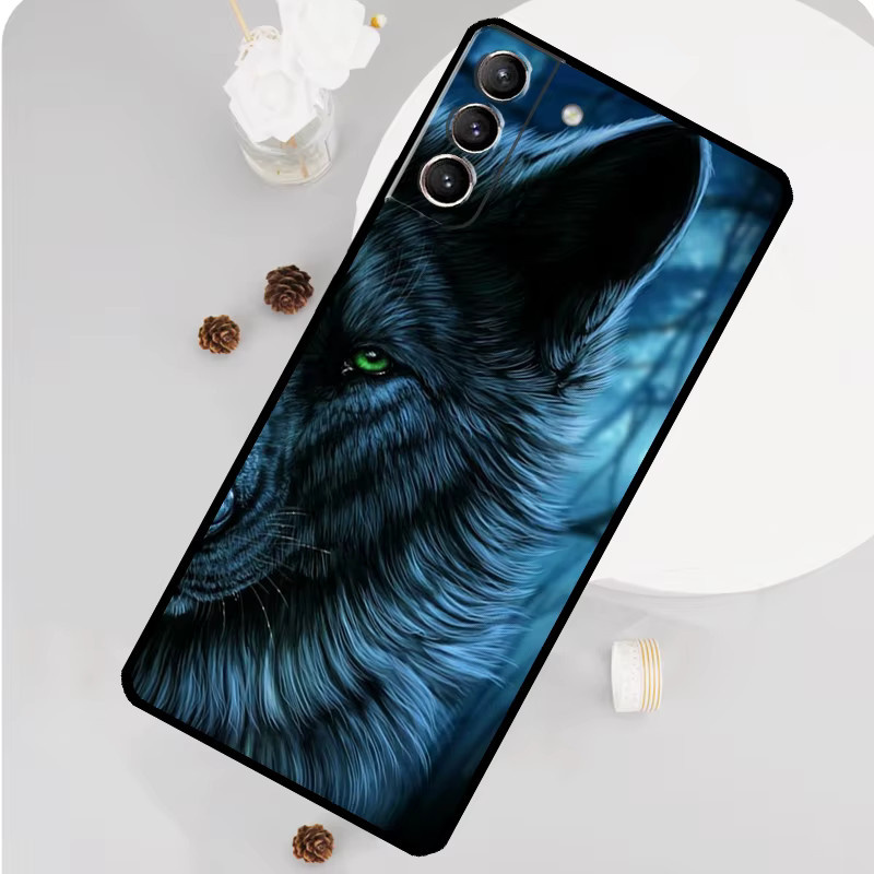 Wolf-Wölfe Handyhülle für Samsung Galaxy S25 S26 Ultra S24 S23 S22 S21 S20 Plus S10 S25 FE Schutzhülle - Bild 2
