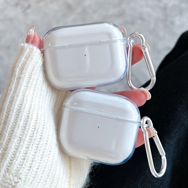 Transparente TPU-Schutzhülle mit Trageschlaufe für Apple AirPods Pro, Pro 2 und Pro 1, stoßfeste Silikonhülle für AirPods 1/2/3/4 - Bild 1
