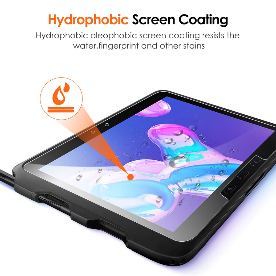 Samsung Displayschutzfolie aus 9H gehärtetem Glas für Galaxy Tab Active 4 Pro 10,1 Zoll T636, transparent - Bild 5
