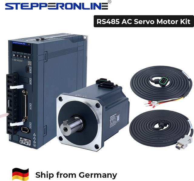 STEPPERONLINE RS485 AC Servomotor-Kit mit 17-Bit Magnetischem Absolutwertgeber und Treiber für CNC-Graviermaschinen - Bild 1