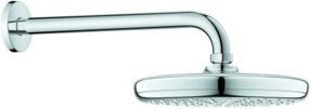 Grohe Kopfbrauseset Tempesta 210 Regendusche in Chrom, Rund, mit Arm Länge: 28,6 cm, wassersparend und Anti-Kalk-Funktion - Bild 1