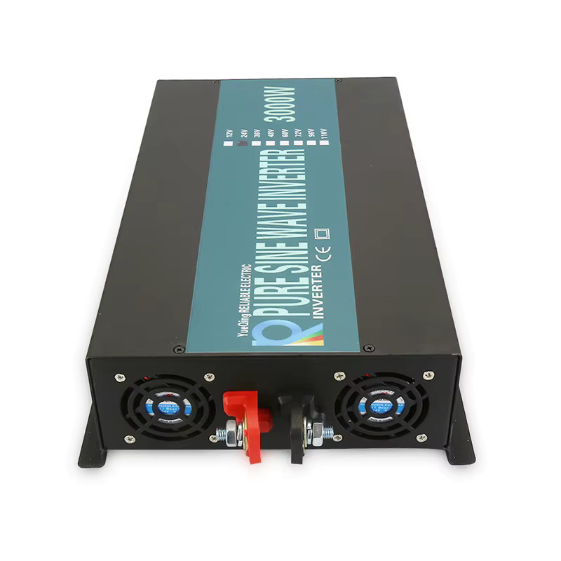 WZRELB Reiner Sinus-Wechselrichter 3000 W in Schwarz für Solarpanels und Stromgeneratoren zur Spannungswandlung von DC auf AC (12 V/24 V/36 V/48 V/72 V/96 V/110 V auf 120 V/230 V/240 V) - Bild 2