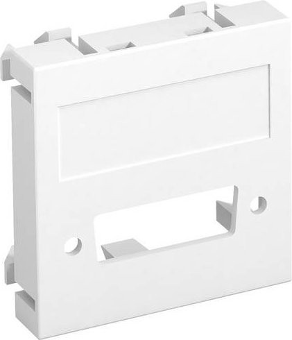 OBO Bettermann Abdeckung Multimediaträger, Weiß, B: 4,5 cm, H: 4,5 cm, T: 0,9 cm - Bild 1
