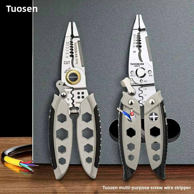 Tuosen Multifunktionale Abisolierzange in Industriequalität - Bild 2
