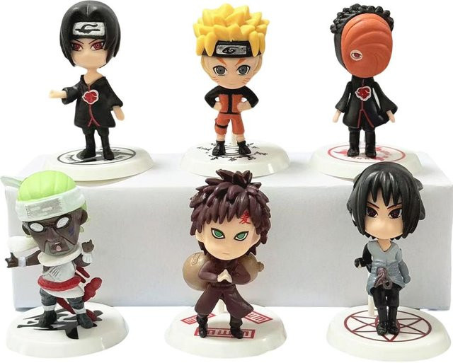 Fashnics Naruto Shippuden Actionfigur PVC Set 6-12 Stück - Bild 1