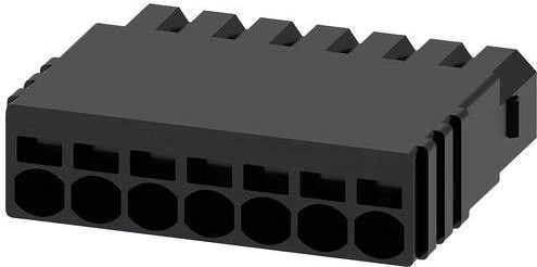 Siemens Stecker aus Kunststoff, Schwarz, 10 Stück - Bild 1
