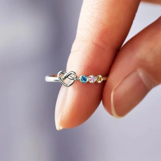 Huitan Zarte Ringe, Silber, Zirkonia, Damen - Bild 1