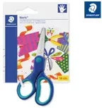 STAEDTLER Noris Bastelschere für Linkshänder, asymmetrisch und gerade, Blau, Länge: 14 cm - Bild 1