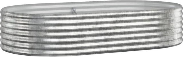 Furnicato Hochbeet aus verzinktem Stahl in Silber, B/T/H: 175 x 100 x 36 cm - Bild 1