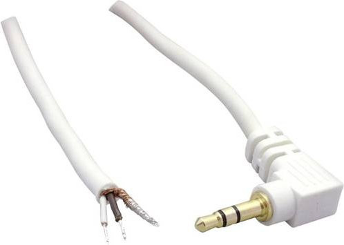 BKL Electronic Klinken-Steckverbinder 3.5mm Stereo in Weiß, Polzahl: 3 - Bild 1