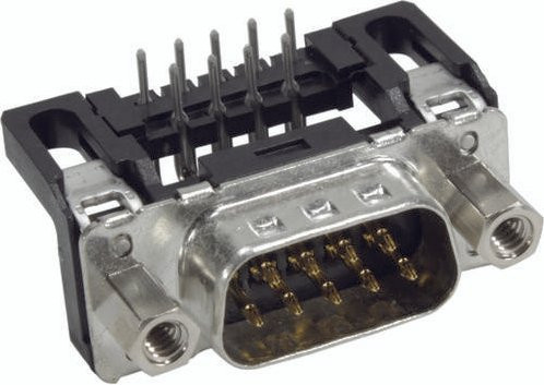 HARTING Steckverbinder 09 65 123 6803, 9-polig, schwarz, Löttechnik - Bild 1