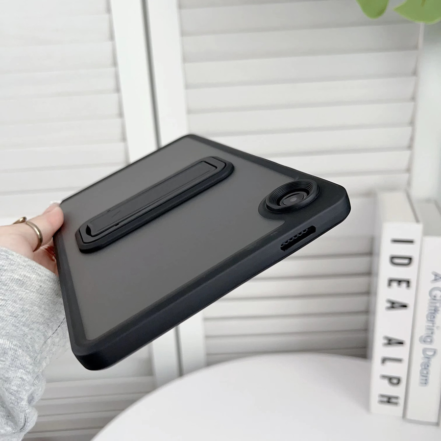 Schutzhülle mit Halterungsständer für Samsung Galaxy Tab A7 A8 Lite A9 S6 A9 in Schwarz - Bild 2