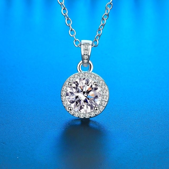 BJXMOSO Halskette mit Anhänger, 925 Silber, Zirkonia, Damen - Bild 1