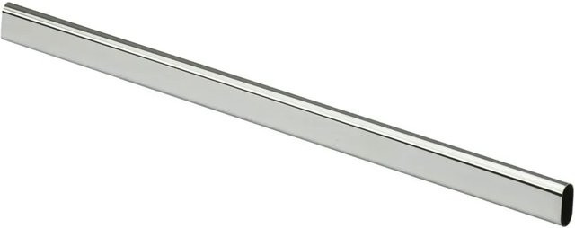Hettich Schrankrohr oval aus verchromtem Edelstahl in Silber, Länge: 1200 mm - Bild 1