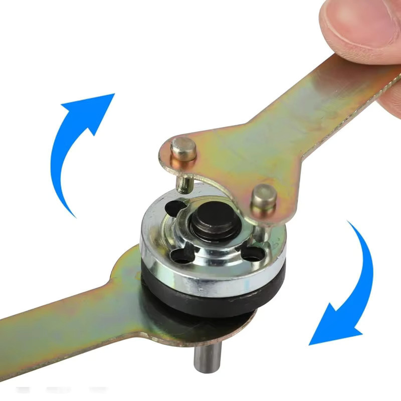 atooltour Winkelschleifer-Adapter für elektrische Bohrmaschinen Set in Silber mit Konverter, Flanschmutter und Verbindungsstange - Bild 2