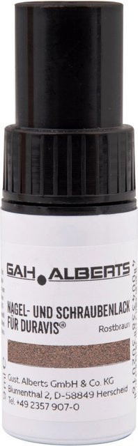 GAH Alberts Duravis Nagel- und Schraubenlack Farbe Rostbraun 9 ml - Bild 1