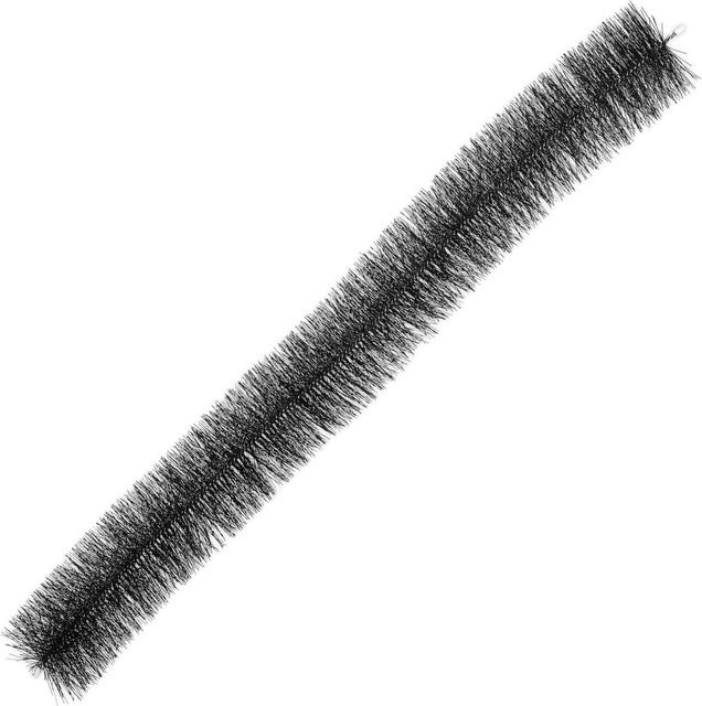 Relaxdays Dachrinnenbürste 10er Set aus Kunststoff und Edelstahl in Schwarz und Silber, Breite: 12 cm, Länge: 100 cm - Bild 1