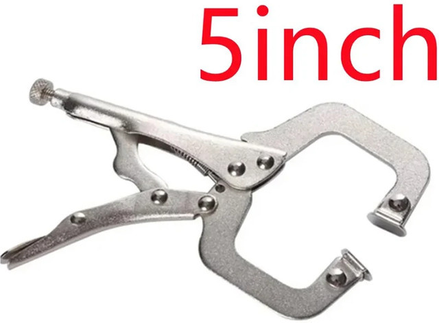 5-Zoll-C-Klemme aus Legierung in Silber für DIY-Handreparaturen und Holzbearbeitung - Bild 1