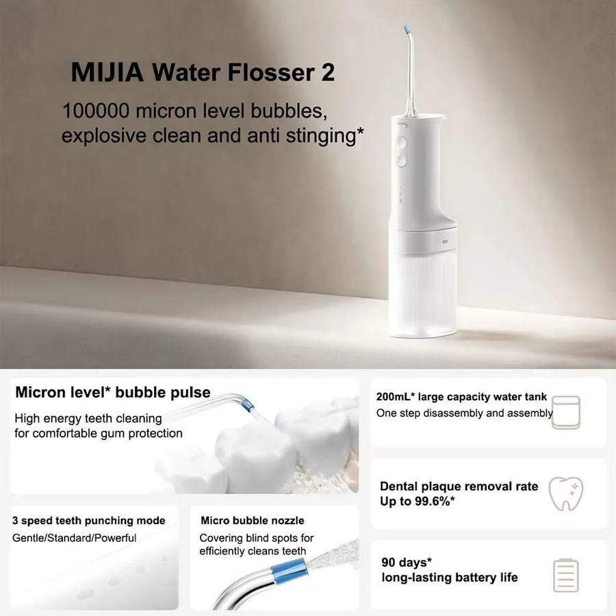 MIJIA Elektrischer Mundduscher, Weiß, Unisex - Bild 2