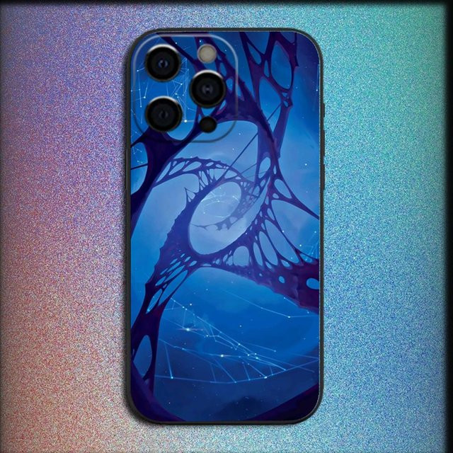 Mart35 Handyhülle Anime Arcane Viktor für iPhone 16, 15, 14, 13, 12, 11 und weitere Modelle in Schwarz und Blau - Bild 1