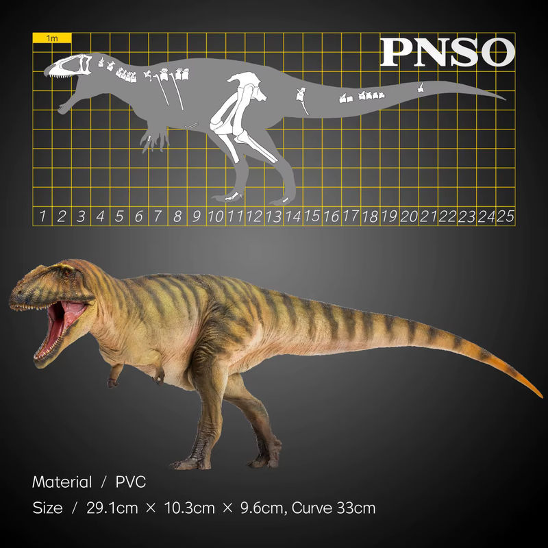 PNSO Carcharodontosaurus prähistorisches Dinosaurier-Modell in Mehrfarbig - Bild 3