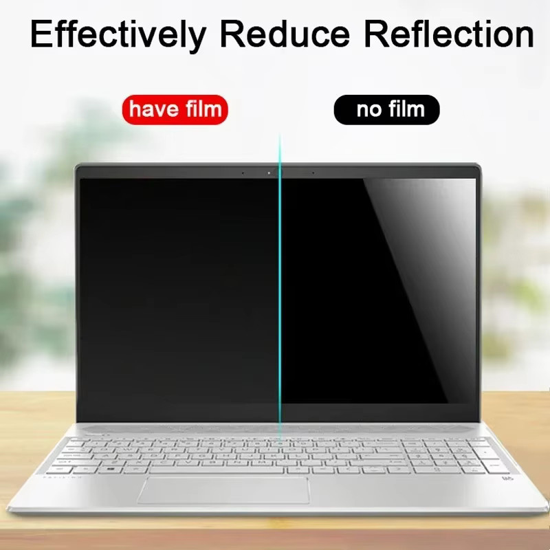 Anti-Spionage-Sichtschutzfolie für Laptop 14 und 15,6 Zoll (16:9) in Schwarz, Matte Displayschutzfolie mit Anti-Glare-Effekt für Notebook und PC - Bild 4