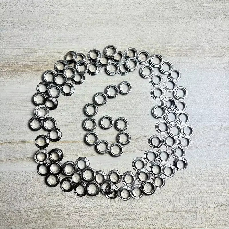 240 Edelstahl Ösen in Silber mit 12 mm Durchmesser für die Herstellung von Notizbüchern und Schreibwaren - Bild 4