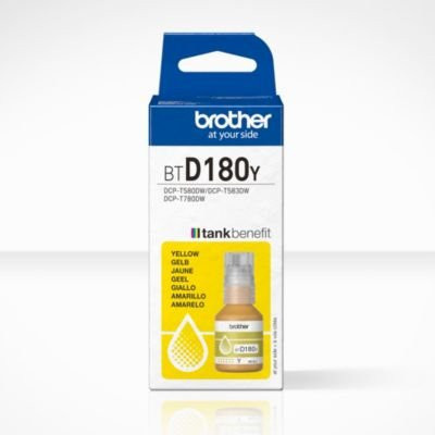 Original Brother Tintenflasche BTD180Y Gelb für Inkjet-Drucker, Ergiebigkeit ca. 5000 Seiten - Bild 2