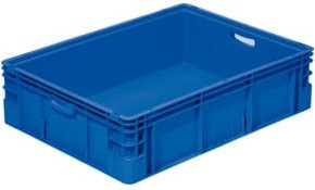 Kappes Euro-Transportbehälter aus Kunststoff, Blau, B/T/H: 80 x 60 x 22 cm - Bild 1