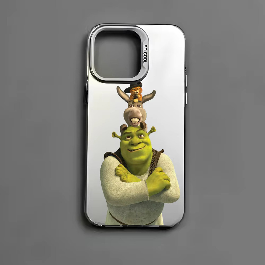 The MovieS S-ShrekS Handyhülle für iPhone 16, 15, 14, 13, 12, 11, Pro Max Plus mit farbenfroher TPU-Rückseite und Farbverlauf in Multicolour - Bild 3