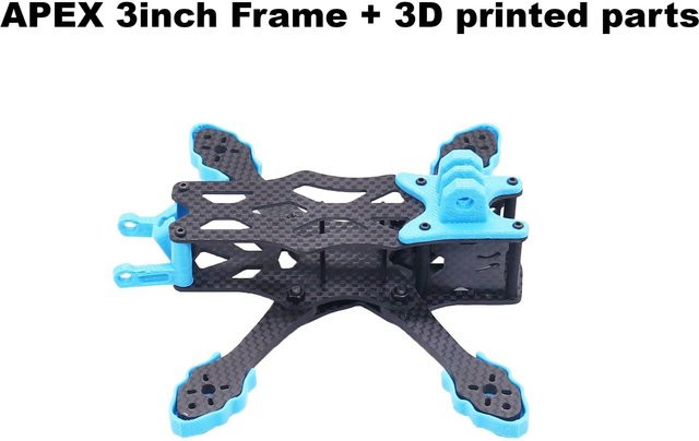 Happy APEX Mini 3 Zoll 150 mm Kohlefaser-Rahmensatz für FPV Freestyle RC Racing Drone Quadcopter von rctosky - Bild 1