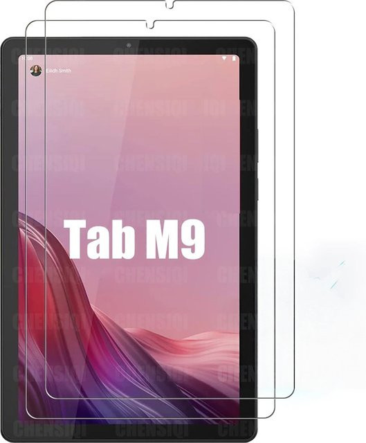 2er-Set Displayschutz aus gehärtetem Glas für Lenovo Tab M9 9,0 Zoll TB-310FU TB-310, transparent, Anti-Fingerprint und HD Clear - Bild 1