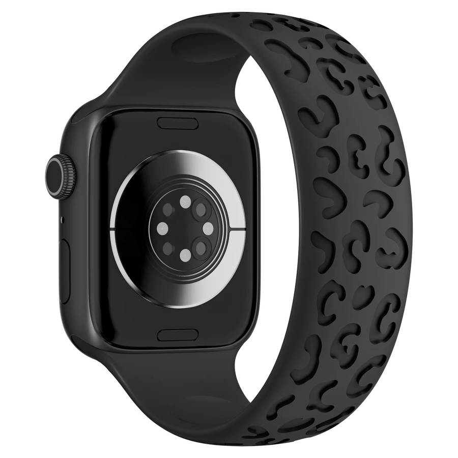 Solo Loop Armband für Apple Watch, Silikon, Schwarz, Unisex - Bild 3