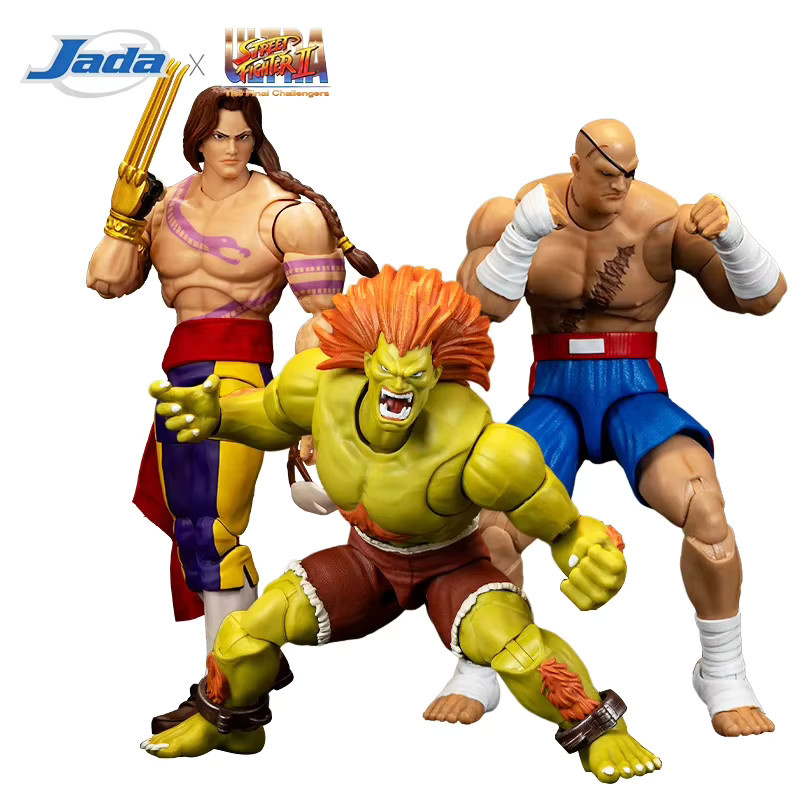 Jada Street Fighter Actionfigur, 6 Zoll, Vega Sagat Blanka - Bild 1