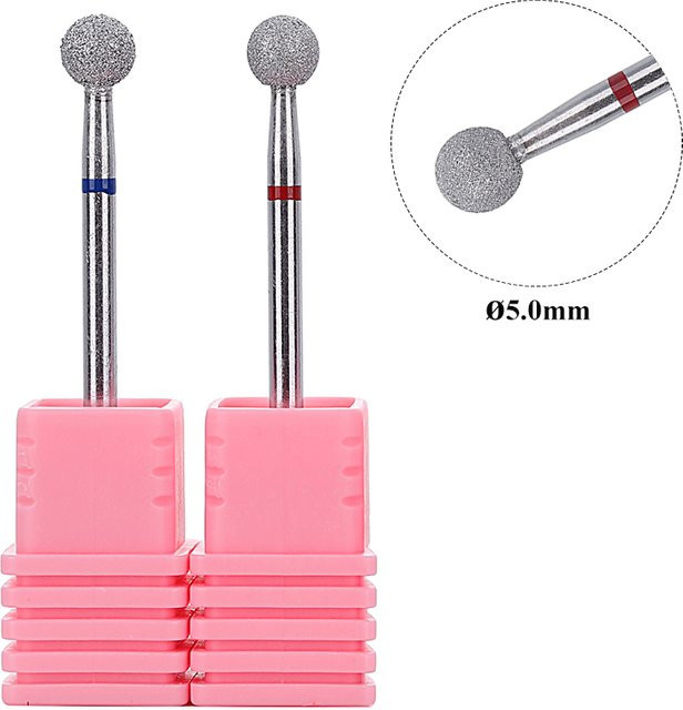 TFSCLOIN Diamant-Bohrer Nagelhautfräser, 5,0 mm, 3/32'' - Bild 1