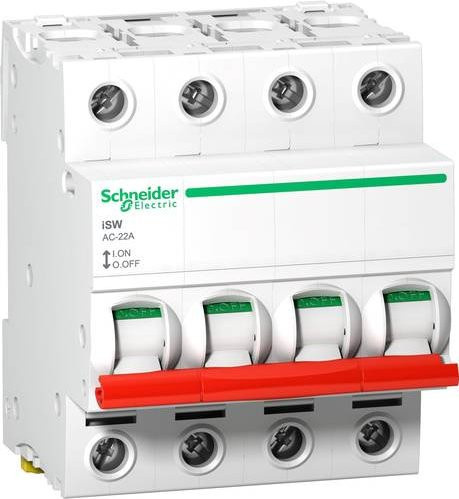 Schneider Electric Lasttrennschalter 100A 415V A9S66491 in Rot und Weiß - Bild 1
